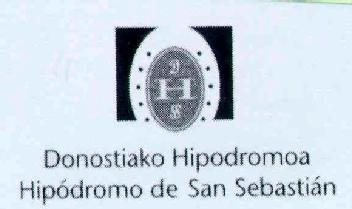 D H SS DONOSTIAKO HIPODROMOA HIPODROMO DE SAN SEBASTIAN