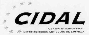 CIDAL CENTRO INTERNACIONAL DISTRIBUIDORES ARTICULOS DE LIMPIEZA