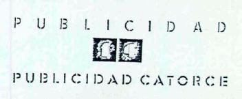 PUBLICIDAD 14 PUBLICIDAD CATORCE