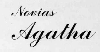 NOVIAS AGATHA