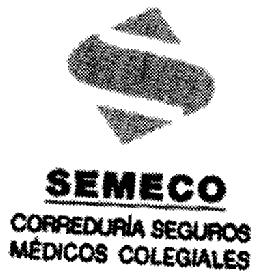 S SEMECO CORREDURIA SEGUROS MEDICOS COLEGIALES