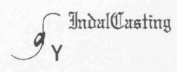 INDAL CASTING Y