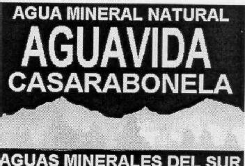 AGUA MINERAL NATURAL AGUAVIDA CASARABONELA AGUAS MINERALES DEL SUR