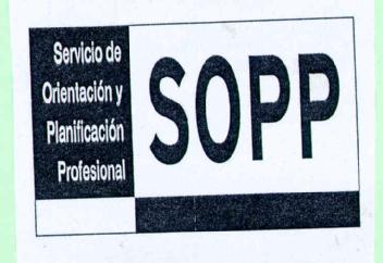 SERVICIO DE ORIENTACION Y PLANIFICACION PROFESIONAL SOPP