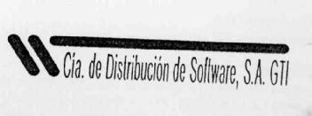 CIA. DE DISTRIBUCION DE SOFTWARE, S.A. GTI