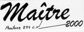 MAITRE 2000
