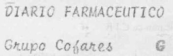DIARIO FARMACEUTICO GRUPO COFARES