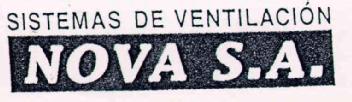 SISTEMAS DE VENTILACION NOVA, S.A