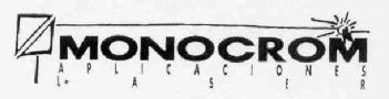 MONOCROM APLICACIONES LASER