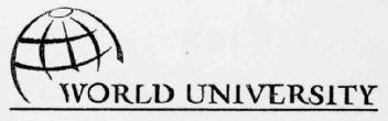 WORLD UNIVERSITY