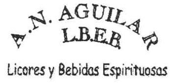 A.N. AGUILAR L.B.E.B. LICORES Y BEBIDAS ESPIRITUOSAS