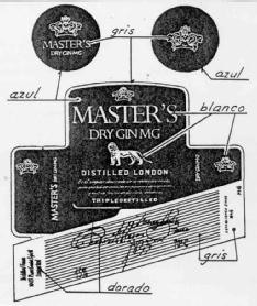 MASTER' S DRY GIN MG DISTILLED LONDON