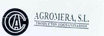 A AGROMERA, S.L. PRODUCTOS ZOOSANITARIOS