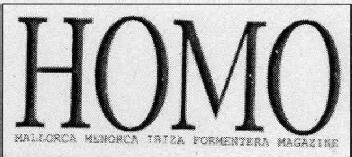 HOMO MALLORCA MENORCA IBIZA FORMENTERA MAGAZINE