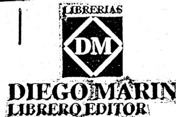 LIBRERIAS DM DIEGO MARIN LIBRERO EDITOR