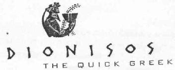DIONISOS THE QUICK GREEK