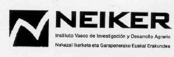 N NEIKER INSTITUTO VASCO DE INVESTIGACION Y DESARROLLO AGRARIO-NEKAZALIKERKETA ETA GARAPENERAKO EUSKAL ERAKUNDEA