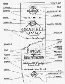 GRANELL CAFE MOLIDO CAFES MEZCLA TORREFACTO ESPECIAL ALIMENTACION 80% NATURAL 20% TORREFACTO ENVASADO AL VACIO EL BUEN AROMA Y SABOR DEL CAFE