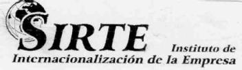 SIRTE INSTITUTO DE INTERNACIONALIZACION DE LA EMPRESA