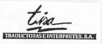 TISA TRADUCTORAS E INTERPRETES, S.A