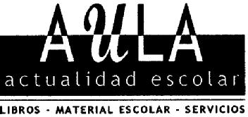 AULA ACTUALIDAD ESCOLAR LIBROS-MATERIAL ESCOLAR-SERVICIOS