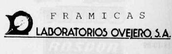 FRAMICAS LABORATORIOS OVEJERO, S.A