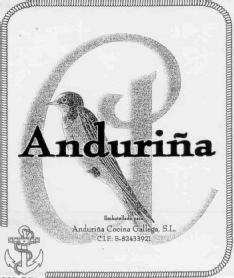 ANDURIÑA EMBOTELLADO PARA ANDURIÑA COCINA GALLEGA, S.L