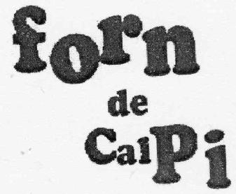 FORN DE CAL PI