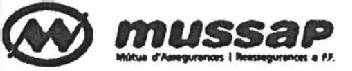 MUSSAP MUTUA D'ASSEGURANCES I REASSEGURANCES A P.F