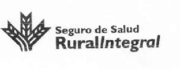 SEGURO DE SALUD RURALINTEGRAL