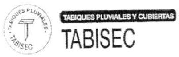 TABISEC TABIQUES PLUVIALES Y CUBIERTAS