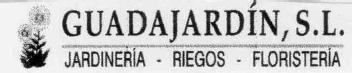 GUADAJARDIN, S.L. JARDINERIA -RIEGOS-FLORISTERIA