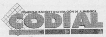 COMERCIALIZACION Y DISTRIBUCION DE ALIMENTOS CODIAL