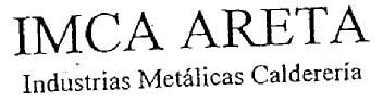 IMCA ARETA INDUSTRIAS METALICAS CALDERERIA