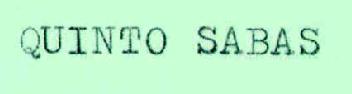 QUINTO SABAS