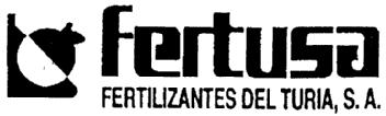 FERTUSA FERTILIZANTES DEL TURIA, S.A