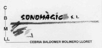 SONOMAGIC S.L. CEBRIA BALDOMER MOLINERO LLORET