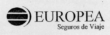 EUROPEA SEGUROS DE VIAJE