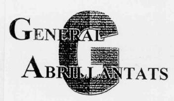 G GENERAL ABRILLANTATS