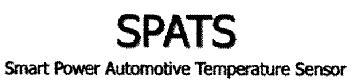 SPATS SMART POWER AUTOMOTIVE TEMPERATURE SENSOR
