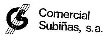 CS COMERCIAL SUBIÑAS, S.A