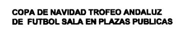 COPA DE NAVIDAD TROFEO ANDALUZ DE FUTBOL SALA EN PLAZAS PUBLICAS