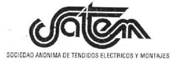 SATEM SOCIEDAD ANONIMA DE TENDIDOS ELECTRICOS Y MONTAJES