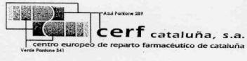 CERF CATALUÑA, S.A. CENTRO EUROPEO DE REPARTO FARMACEUTICO DE CATALUÑA