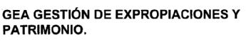 GEA GESTION DE EXPROPIACIONES Y PATRIMONIO