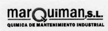 MARQUIMAN, S.L. QUIMICA DE MANTENIMIENTO INDUSTRIAL