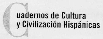 CUADERNOS DE CULTURA Y CIVILIZACION HISPANICAS