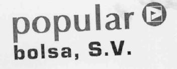 POPULAR BOLSA, S.V