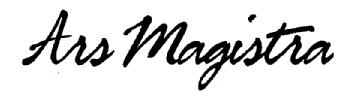 ARS MAGISTRA