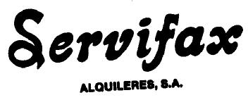 SERVIFAX ALQUILERES, S.A